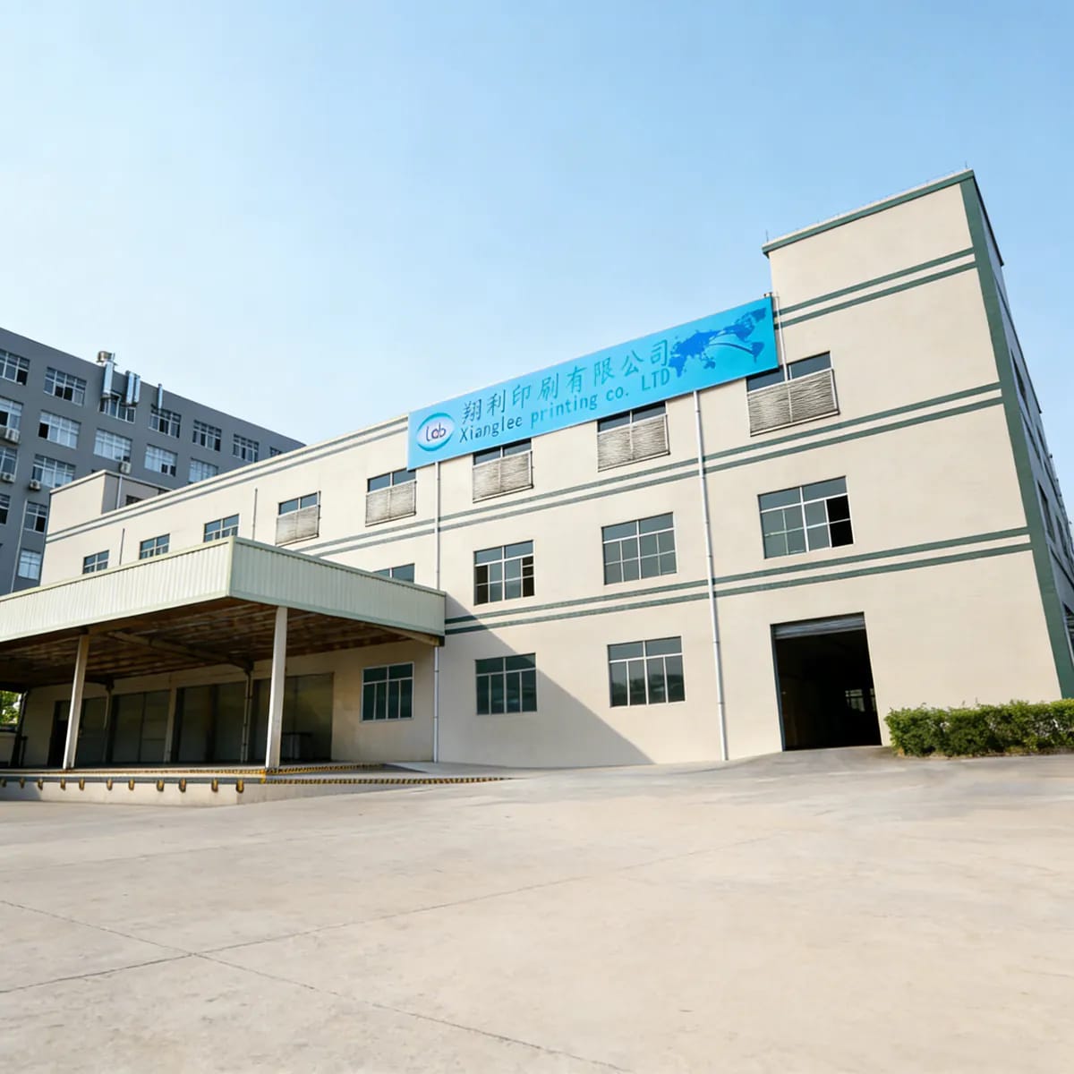 Custom packaging factory overview and production facility